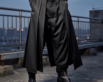 Koreaanse plissebroek heren, broek met wijde pijpen, casual modebroek, S-4XL