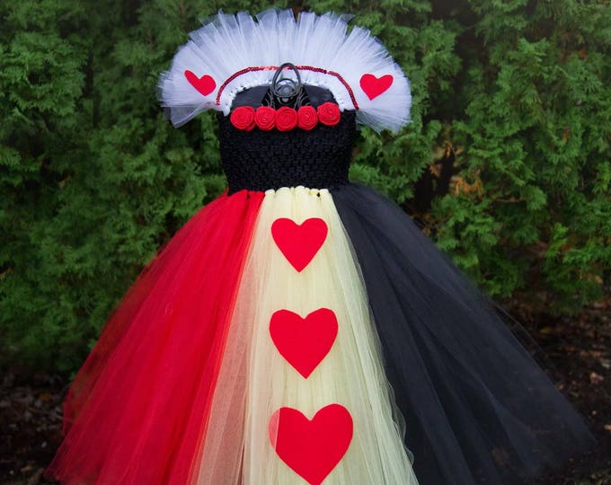 Queen of Hearts Tutu Dress Costume - Etsy