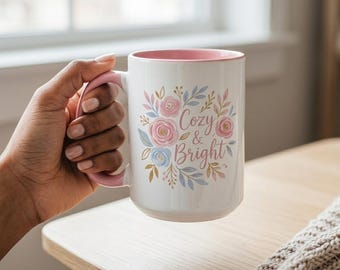 Custom Photo Mug With Your Picture and Text, Personalized Coffee Cup (11oz or 15oz)