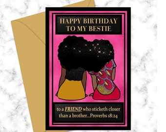 Black Girl Card Etsy