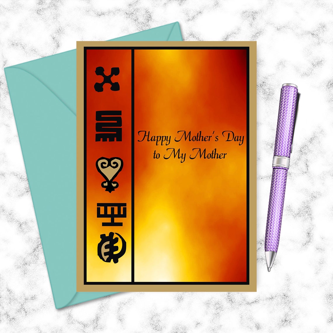 Mother's Day Card African American Black Greeting Card | Etsy