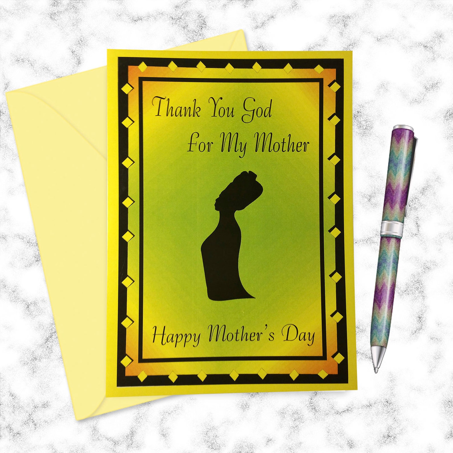 Mother's Day Card African American Black Greeting Card Etsy
