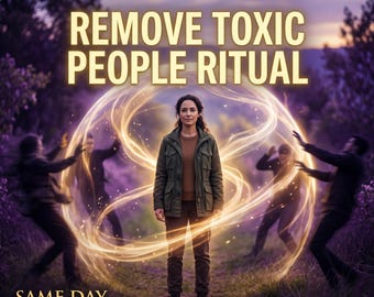 ENTFERNEN SIE TOXIC PEOPLE Ritual | Geschnittene Kordeln | Familie & Arbeitsplatz Frieden | Psychisches Schild