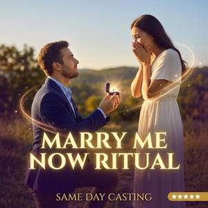 Rituale "SPOSAMI ORA" / Energia per la proposta di matrimonio in giornata / Fallo impegnare velocemente / Amore e matrimonio potenti / Legame tra anime gemelle