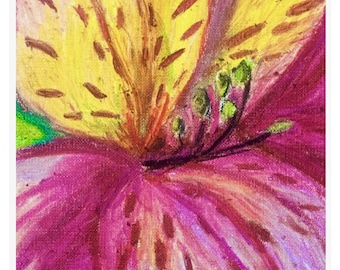 Original Oil Pastel Drawing on Oil Paper - “Ardent Admiration”