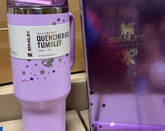 2024 sTANLEY pURPLE w/ STARS TUMBLER 40oz