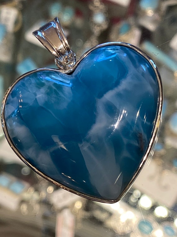 Larimar. The Turquoise Stones of the Caribbean. Larimar Pendant