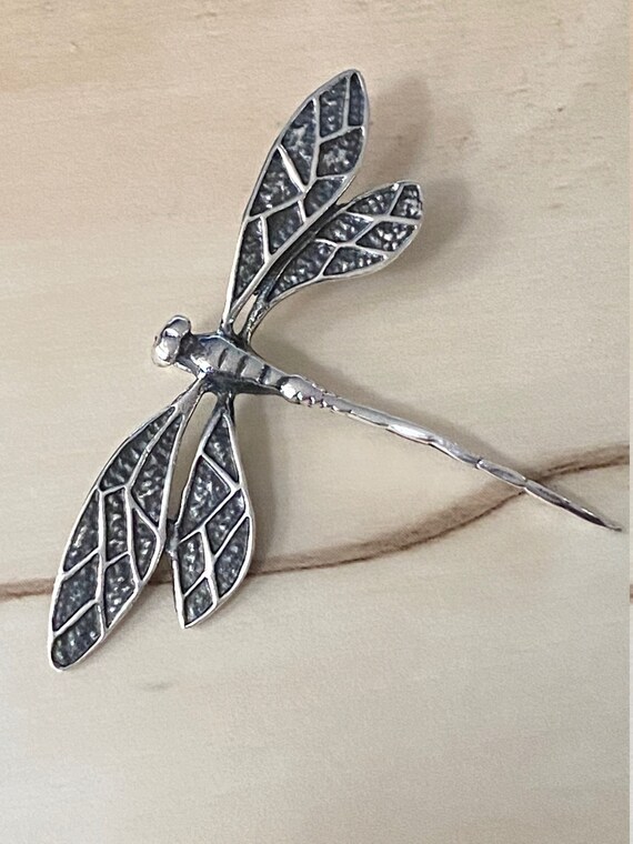Beautiful New ! Solid Sterling Silver Dragon Pendant 1.42 " X 1.96 "