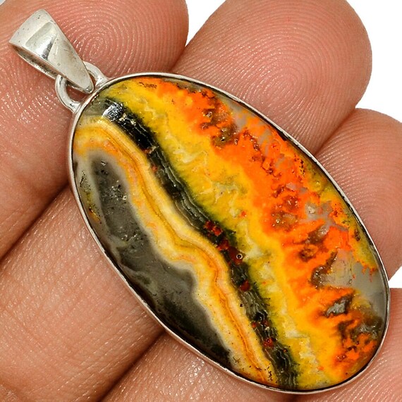 Indonesian Bumble Bee 925 Sterling Silver Pendant Jewelry