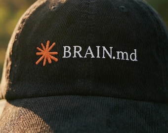 Rolig utvecklarhatt, BRAIN md manchesterpappakeps programmerarepresent, teknikhumornördhatt, mjukvaruingenjörspresent, AI-memekeps