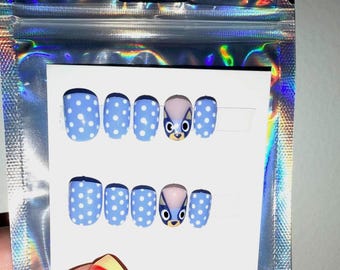 Kids Bluey press on nails