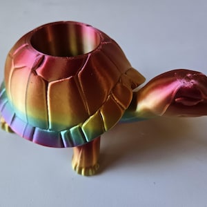 Sköldpaddaplanter, inomhusväxtkruka, regnbåge, 3D-utskriven