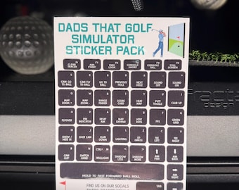 Pack d'autocollants pour simulateur de golf GSPro