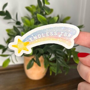 Endlos TBR Shooting Star Holographischer Sticker