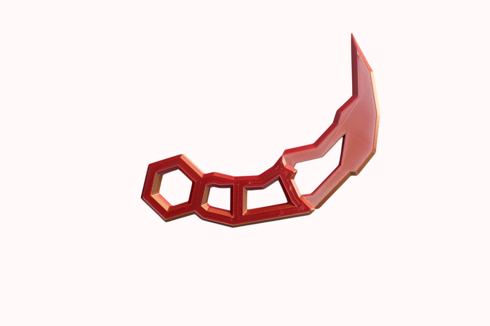 Keyrambit Rivals Roblox Safe Replica Karambit Gamer Gadget Red and Blue ...
