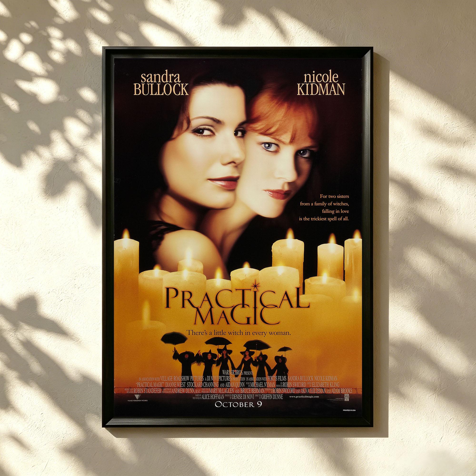 Practical Magic Movie Poster Print,Canvas Wall Art Home Room Decor,Classic Vintage Movie Film Fan Collectible,Personalized gift,Gift for Her
