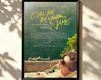 Call Me by Your Name Movie Poster Print,Canvas Wall Art Home Room Decor,Classic Vintage Movie Film Fan Collectibles,Personalized gift