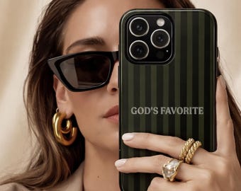 Christian iPhone Case | God's Favorite Striped Design | Faith Phone Case