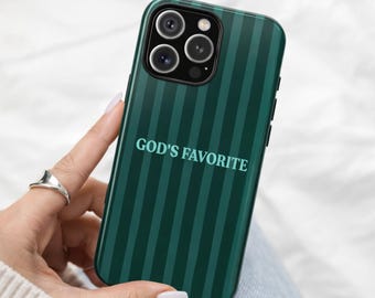 Christian Phone Case for Women, God's favorite - Aqua Color Shades