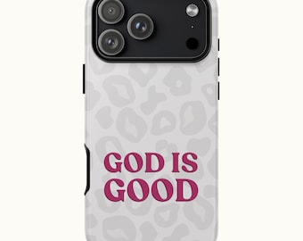 God is Good - Modern Christian Phone Case - Fucsia