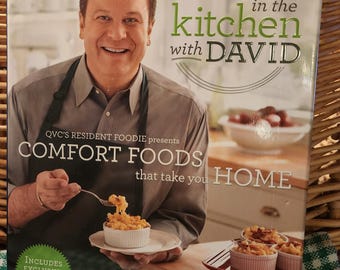 Signed David Venable Cookbook In the Kitchen with David Comfort Foods QVC Special Edition Paula Deen Foreword