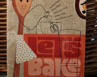 Vintage 1964 Robin Hood Let’s Bake Cookbook – No-Sift Flour Recipe Book – Mid Century Baking Advertising Cookbook
