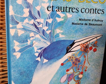 Vintage French fairy Tales book Louseau Bleu et actresses contes