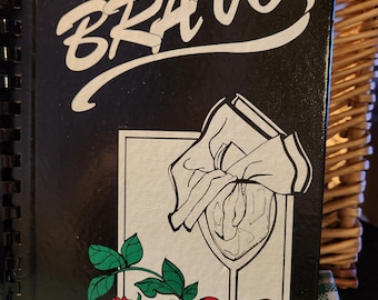 Vintage 1985 BRAVO Cookbook Greensboro Symphony Guild NC | Southern Community Recipes | Spiral Bound North Carolina Cookbook