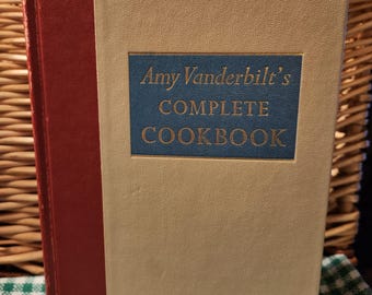 Vintage Amy Vanderbilt’s Complete Cook Book 1960s Hardcover Cookbook | Mid Century Recipes | Handwritten 1963 Gift Inscription