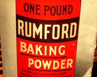 Antique 1906 Rumford Baking Powder recipe booklet advertising cooking ephemera