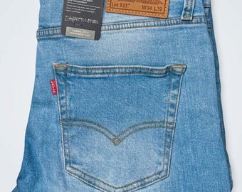 W34 L32 - Levi’s 511 Slim Fit Jeans – Sky Blue