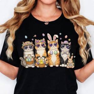 Easter Cat PNG | Funny Bunny Cat Sublimation Design (Digital Download)