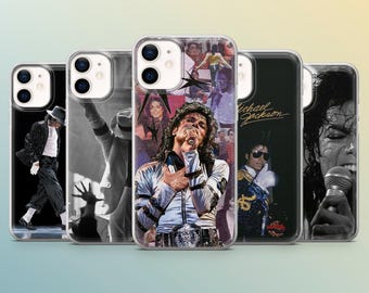 Michael Jackson Phone Case MJ King of Pop Cover for iPhone 17e, 16, 15, 14, 13, 12, Samsung S26, S25, S24, A17, A57, Pixel 10A, 9Pro