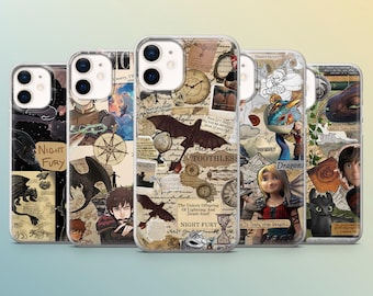 Night Fury Phone Case Toothless HTTYD Dragons Cover for iPhone 17e, 16, 15, 14, 13, 12, Samsung S26, S25, S24, A17, A57, Pixel 10A, 9Pro