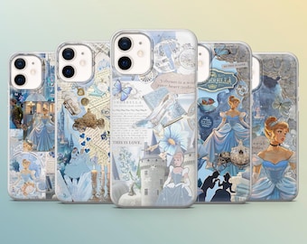 Cinderella Phone Case Disney Princess Cover for iPhone 17e, 16, 15, 14, 13, 12, Samsung S26, S25, S24, A17, A57, Pixel 10A, 9Pro, 9