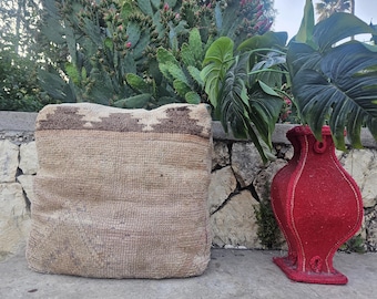 Moroccan Pouf, Ottoman Pouf, Handmade Boho Footstool Living Room, Pouf Ottoman,Floor Cushion , Boho Footstool, Bohemian Home Decor.