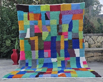 Amazing Colorful moroccan rug-Custom Area Rug - Handmade Boho Rug - Custom Moroccan Rug - Berber Rug - Home Decor Rug-Multicolored Carpet.