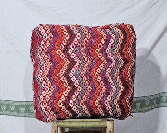 Moroccan Pouf, Ottoman Pouf, Handmade Boho Footstool Living Room, Pouf Ottoman,Floor Cushion , Boho Footstool, Bohemian Home Decor.