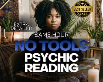 No Tools Psychic Reading Same Hour Clairvoyant Love Career Insight Telepathic Guidance Detailed