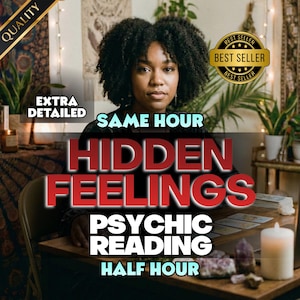 Hidden Feelings Psychic Reading, Reveal Their Secret Emotions, True Intentions, and What They’re Hiding with a Same Hour Energy Connection