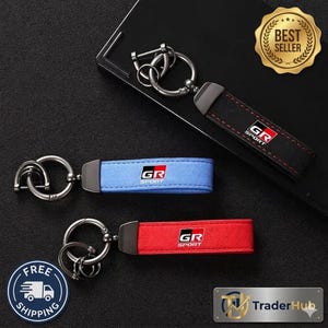 Toyota GR Keychain Gazoo Racing Keyring – Vintage Logo Aftermarket Car Accessory