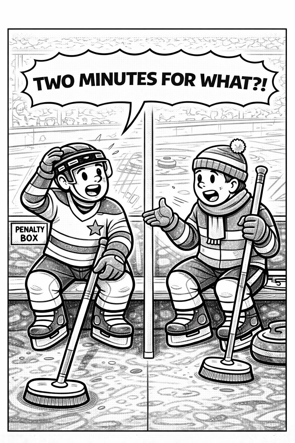 Cocky: Curling + Hockey = COCKY! the Coloring Book | 46 Pages PDF ...