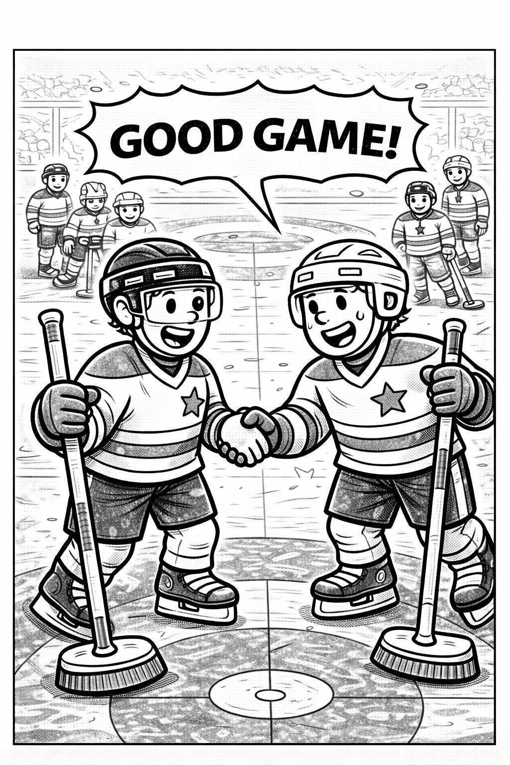 Cocky: Curling + Hockey = COCKY! the Coloring Book | 46 Pages PDF ...