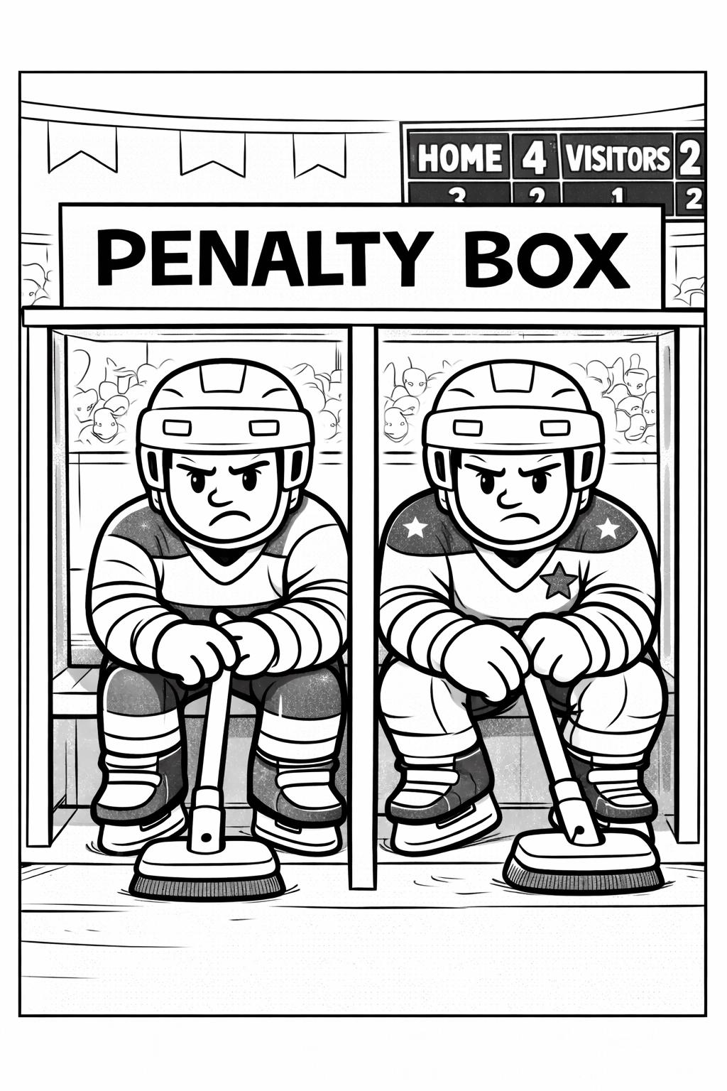 Cocky: Curling + Hockey = COCKY! the Coloring Book | 46 Pages PDF ...