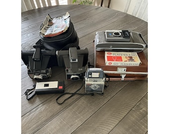 Lot of Cameras Polaroid X 3, Kodak, Instamatic Vintage