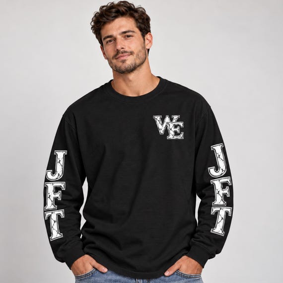 White Marble WE & JFT Comfort Colors Long Sleeve Shirt