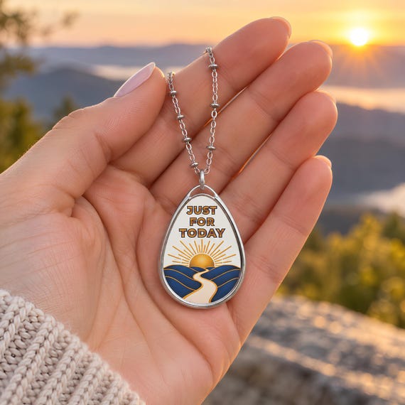 Just For Today Necklace | Sunrise Path Recovery Gift