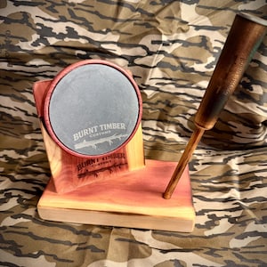 Purple Heart Slate Turkey Pot Call | Burnt Timber Customs