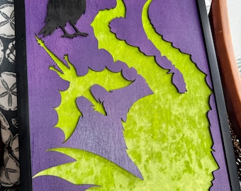 Mistress of Evil Pin Board | Gothic Inspired Dragon Pin Board