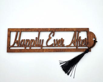 Wooden Happily Ever After Bookmark – Fairy Tale Reading Accessory